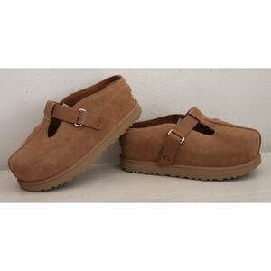 UGG 1167550 Women's Sz 11 Chestnut Brown Suede Goldenstar Hi Platform Clogs